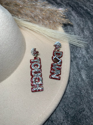 Glitter Touchdown Earrings - Jayden Layne