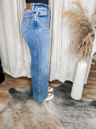 Judy Blue Vintage Wash Wide Leg Denim