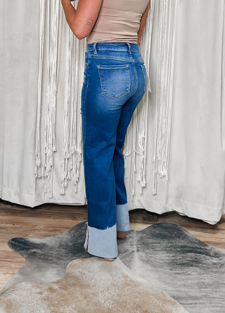 Harlow Wide Cuffed Jean