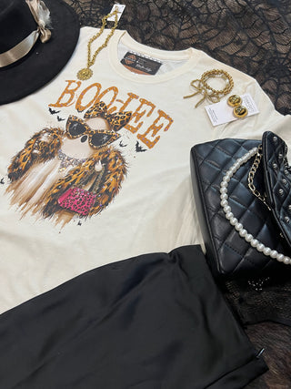Boo-Jee Ghost Blingy Rhinestone Graphic Tee
