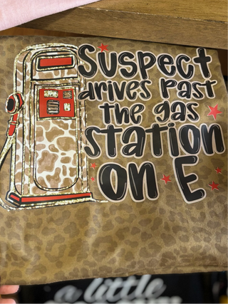 Leopard Suspect Doesn’t Stop For Gas Graphic