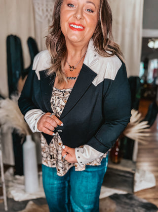 Pony Cropped Blazer Jacket