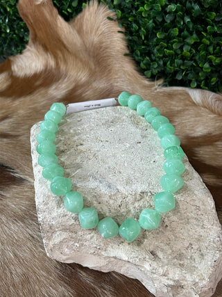 Irregular marble resin beaded statement necklace, multiple colors, photo 5