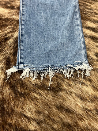 High Rise Stretch Slim Straight Jeans