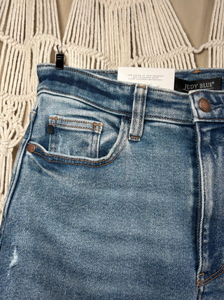 Judy Blue Vintage Wash Wide Leg Denim