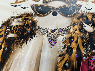 Boo-Jee Ghost Blingy Rhinestone Graphic Tee