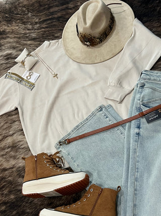 Solid Colored Mock Neck Pullovers
