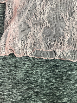Rose Pink Mesh Long Sleeve
