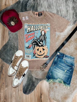 Halloween Comic Cover Graphic Tee