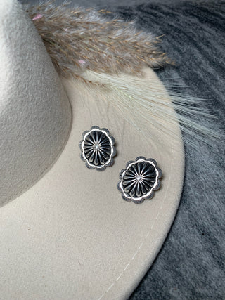 Oval Concho Earrings - Jayden Layne
