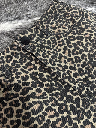 Leopard Print Shorts — Leopard