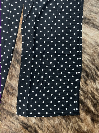 Plus Wide Leg Polka Dot Pants