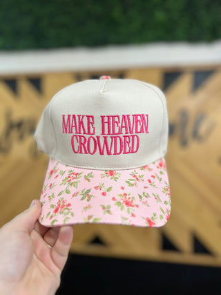 Make Heaven Crowded Two Tone Canvas Trucker Hat