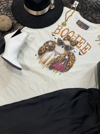 Boo-Jee Ghost Blingy Rhinestone Graphic Tee