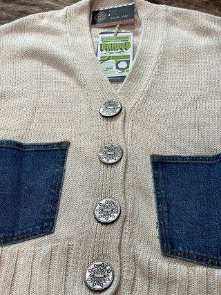 Rockstar Cardigan in Cream