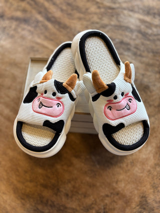 Cutesy Cow Slippers