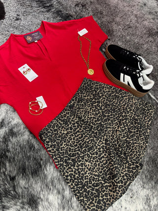 Leopard Print Shorts — Leopard
