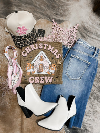 Leopard Christmas Crew Graphic