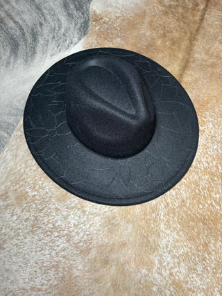 Adaline Burned Wide Brim Hat