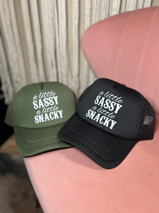 Sassy snacky trucker hat