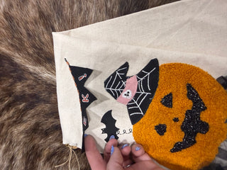 Pumpkin Dangle Leg Towel