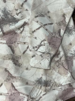 Pink Camo Oversized Mockneck Pullover