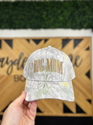 Dog Mom Embroidered Camo Trucker Hat