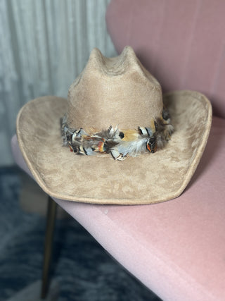 Custom Feather Cowboy Hat