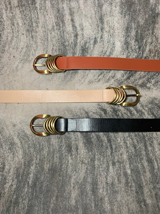 Leather Rounded Belt - Jayden Layne