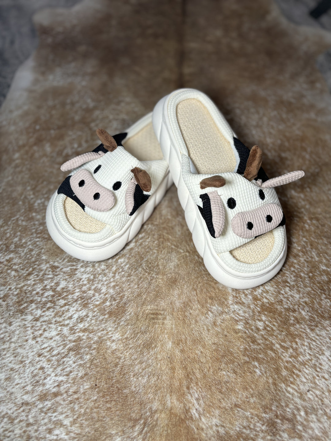 Cow slippers