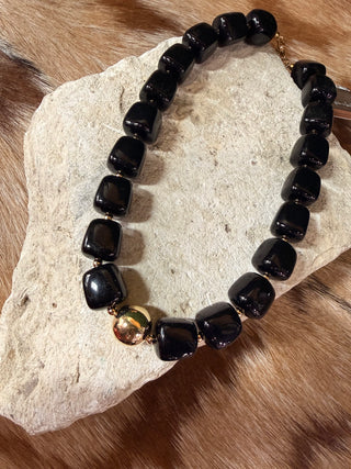 Boho Colorful Geometric Acrylic Bead Necklace