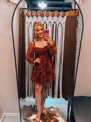 Floral Chiffon Corset Midi Dress