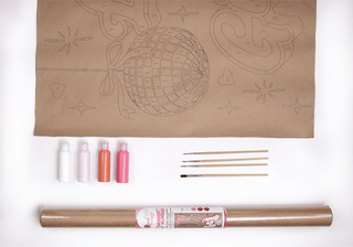 Let's Go Girls DIY bachelorette banner by number, paint included