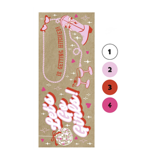 Let's Go Girls banner by number bachelorette party decor