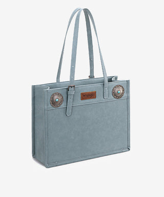 Wrangler Leather Tote with Conchos