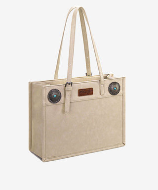 Wrangler Leather Tote with Conchos