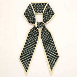 Letter & Floral Twilly Scarf