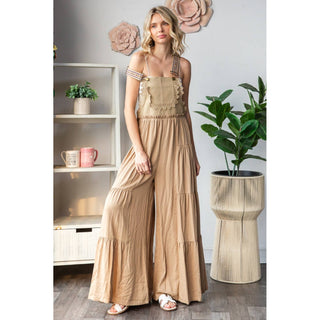 Pink Boho Overalls