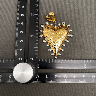 Two-tone Heart 18K Gold Plated S.Steel Earrings