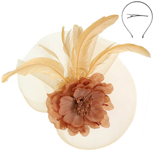 Peonies Styled Fastened Fascinator