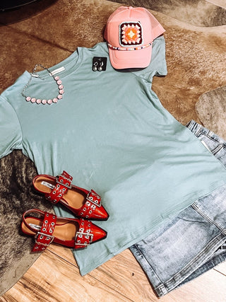 Boyfriend Cotton Tee | Relaxed Fit Round Neck T-Shirt for Women - Jayden Layne