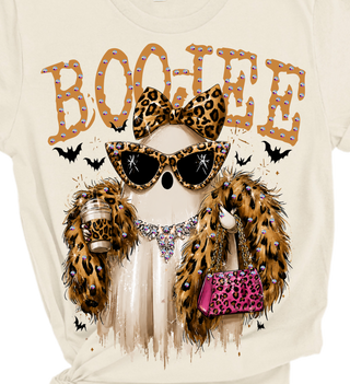 Boo-Jee Ghost Blingy Rhinestone Graphic Tee
