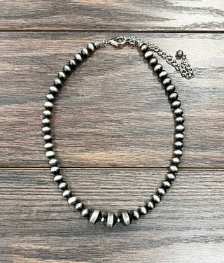 Handmade 16" Navajo Bead Necklace