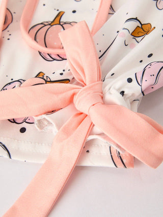 Girls Ghost Pumpkin Pajama Set