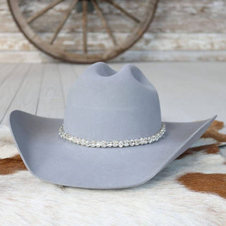 Silver rhinestone bling hat band The Kate, photo 4