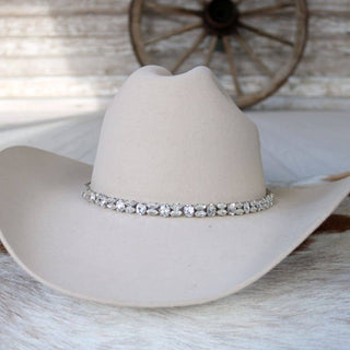 Silver rhinestone bling hat band The Kate, photo 2