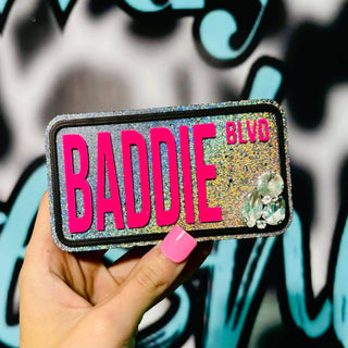 Hand painted baddie blvd car freshie