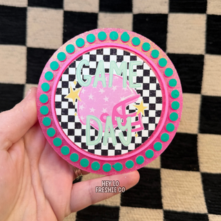 Preppy Game Day | Dotted Frame Car Freshie