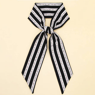 Letter & Floral Twilly Scarf