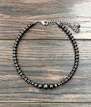 Handmade 15" Polish Navajo Bead Necklace